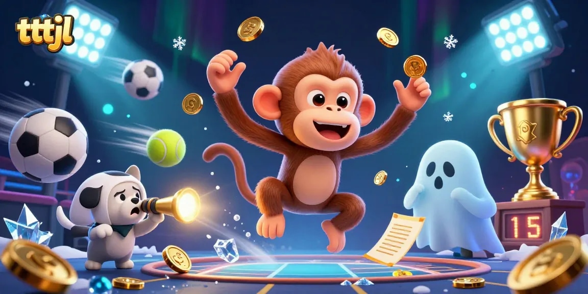 Experience thrilling action at tttjl's haunted casino with golden coins and playful characters.