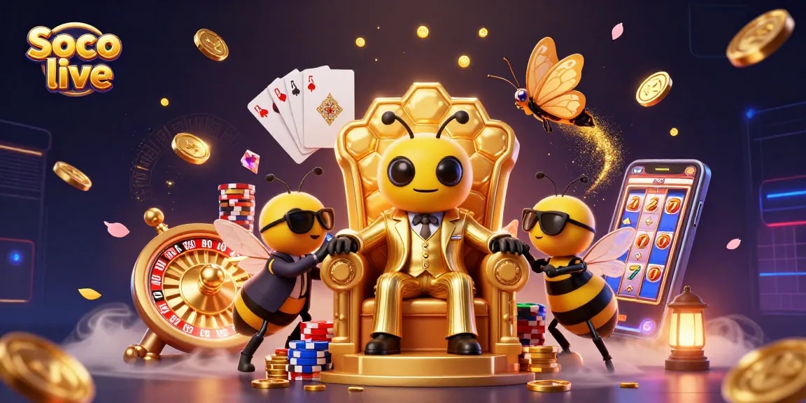Engage with Soco live's thrilling gaming world featuring a bumblebee mob boss and dynamic elements.