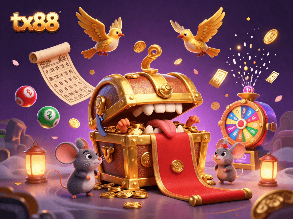 Experience the thrill of tx88 lottery winnings in this captivating digital illustration.