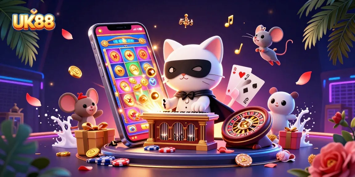 Experience the thrill of UK88 with vibrant slot games and enchanting casino elements.