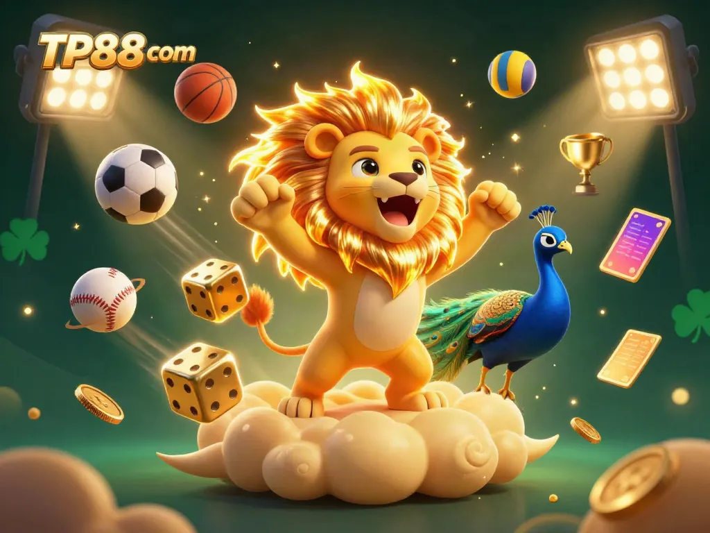 Experience the excitement of TP88 com casino with characters, dice, and golden games.
