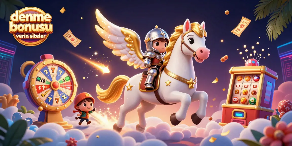 Experience thrilling action with deneme bonusu veren siteler as a magical horse and knight engage in vibrant slot gaming.