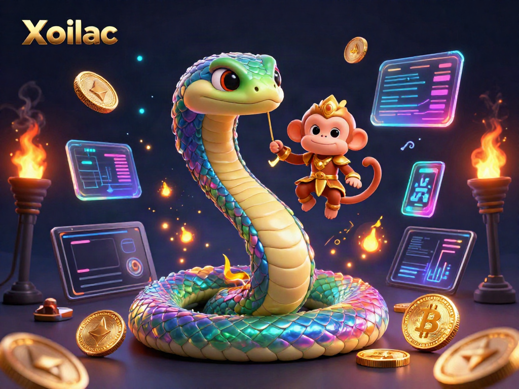 Xoilac enhances gaming with vibrant visuals and exciting themes in this digital illustration.
