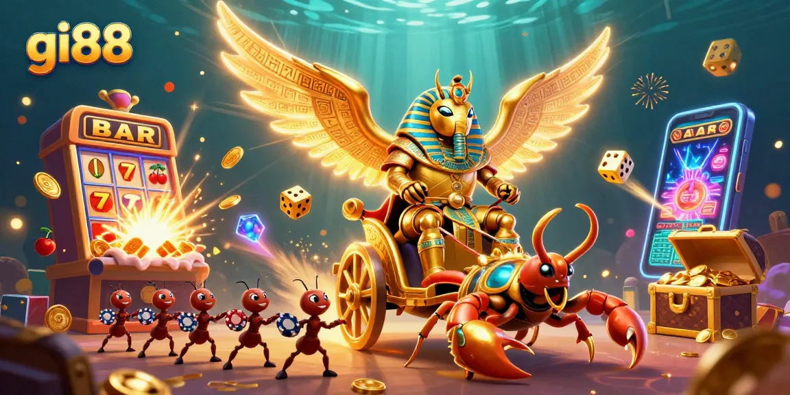 Experience thrilling wins with gi88, featuring vibrant jackpot explosions and rich casino elements.